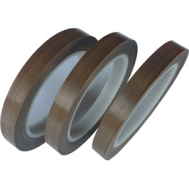 HOEREV Glass Cloth Coated PTFE Teflon Adhesive Tape,Width 1 Inches,Thickness 0.13mm,5mil,Length 33 Yards 30 Metres
