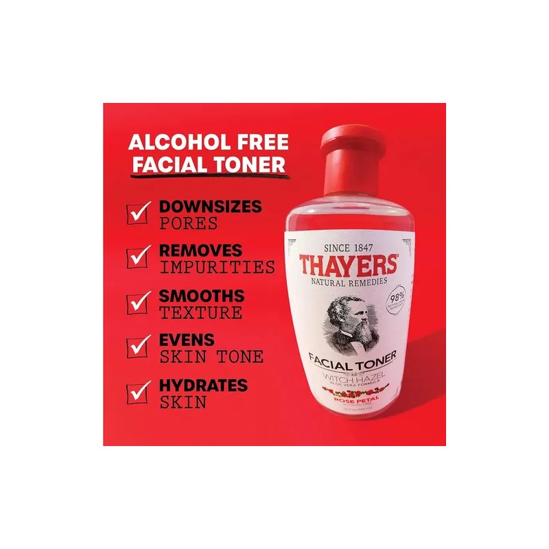 Thayers Tónico Facial Hidratante Pétalos De Rosas Pack 2unid Momento