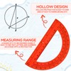 EBOOT Plastic Protractor Math Protractors 180 Degrees, 6 Inch, Pack
