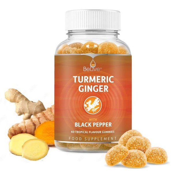 BeLive Turmeric Curcumin with Black Pepper & Ginger - 500