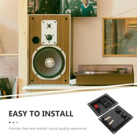 TEHAUX 2pcs Speaker Terminal Disconnect Box Adapter for Stage Speaker Connection Durable Cup Connector for Sub Box Terminals Stylish Design for Music Concerts and Events