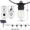 BesLowe 48FT S14 Solar String Lights Outdoor with Remote Controller,