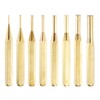 QUARKZMAN 8-Piece Brass Punch Set 1/16" 3/32" 1/8" 5/32" 3/16"