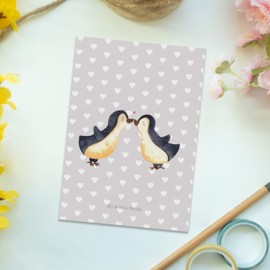 Mr. & Mrs. Panda Postcard Penguin Love Gift Wedding Anniversary Lovers Postcards Invitation Birthday Gift Boyfriend