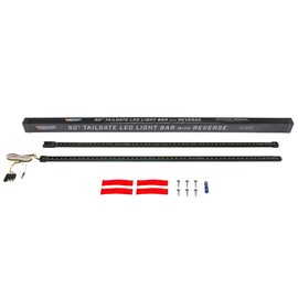 LEDGlow 60" Red Tailgate LED Light Bar for Full Size Trucks - Brake, Running, Turn Signals & Hazard Lights - White Reverse Lights - Waterproof - Heavy-Duty Design - Plug & Play Flat 4 Pin Connector