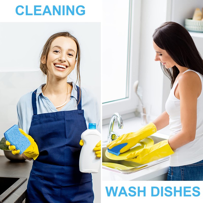 Eco Non-Scratch Kitchen Cellulose Sponges, Dual Side Dishwashing Eco Friendly
