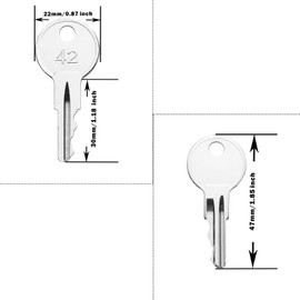 Universal Standard Starter Ignition Key EZGO Golf cart, 10 Pack EZGO Golf Carts Key Fits Most of EZGO 1982-up Gas or Electric Vehicles Replaces OEM 17063-G1