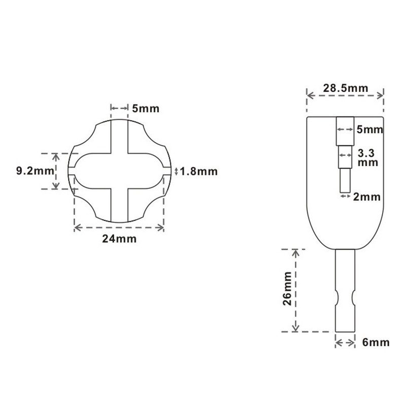Buachois Guitar String Winder, Guitar String Winder Head, Guitar String