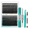 GEMERRY 280Pcs DIY Lash Extension Kit Lash Clusters Kit Cluster