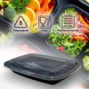 PROELITE Meal Prep 1-3 Compartment BPA Free Reusable Containers -