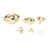 5 Pcs Funnel Set Stainless Steel Gold Plating Wide Mouth