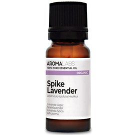 BIO - SPIKE LAVENDER Essential Oil - 10mL - 100% Pure, Natural, Chemotyped and AB Certified - AROMA LABS (French Brand)