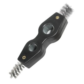 bylikeho Copper Pipe Cleaner,Car Battery Terminal Cleaning Brush,Car Accessories Copper Tubing Brush Pipe Brush Cleans, Battery Cleaning Tool,4 in 1 Pipe Cleaner Tool for Battery Terminals (Black)