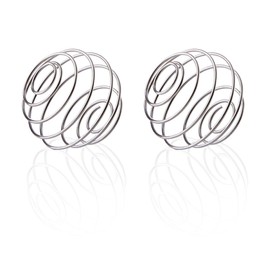 Stainless Steel Mixer Balls - 2 Pack. Food-Grade Protein Shaker Ball for Wire Whisk Blender Mixing in Bottles.
