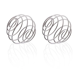 Stainless Steel Mixer Balls - 2 Pack. Food-Grade Protein Shaker Ball for Wire Whisk Blender Mixing in Bottles.
