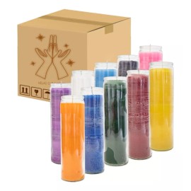 CEB 10 Piezas Veladora Vaso 100 De Parafina Lisas Sin Aroma