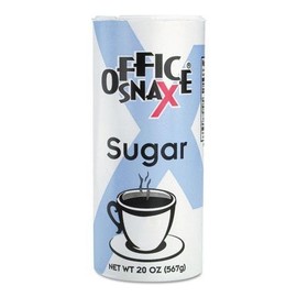 Office Snax 00019 Reclosable Canister of Sugar, 20 oz