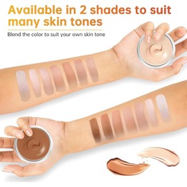 Waterproof Tattoo Cover Up Makeup with Bruises, Full Coverage, and Tattoos. Body Makeup Concealer Set for Men and Women