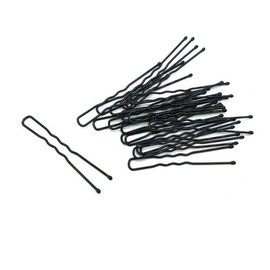 Thin long bobby pins for stray hairs, 5cm U-pins, 20-piece set / 유자핀 얇은 롱 실핀 잔머리 올림 고정핀 유핀 5cm 20개세트