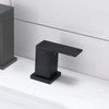 VCCUCINE Black Bathroom Faucet 3 Hole, 8 Inch Widespread Bathroom