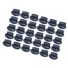 30pcs Metal Cord Lock End Toggle Double Hole Spring Stopper