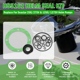 USSKYBOY HS5161 Helm Seal Kit Fit for 250/275V & 1250/1275V Helm Pumps, Replace for Seastar HS5161