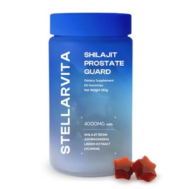 Stellarvita Shilajit Prostate Guard Gummies | 4000mg Per Gummy | 60 Gummies | With Shilajit, Linden Extract, Lycopene & Ashwagandha | Nightly Hormone Balance, Urinary Flow Support & Liver Detox | Mineral Dietary Supplements:_1 bottle
