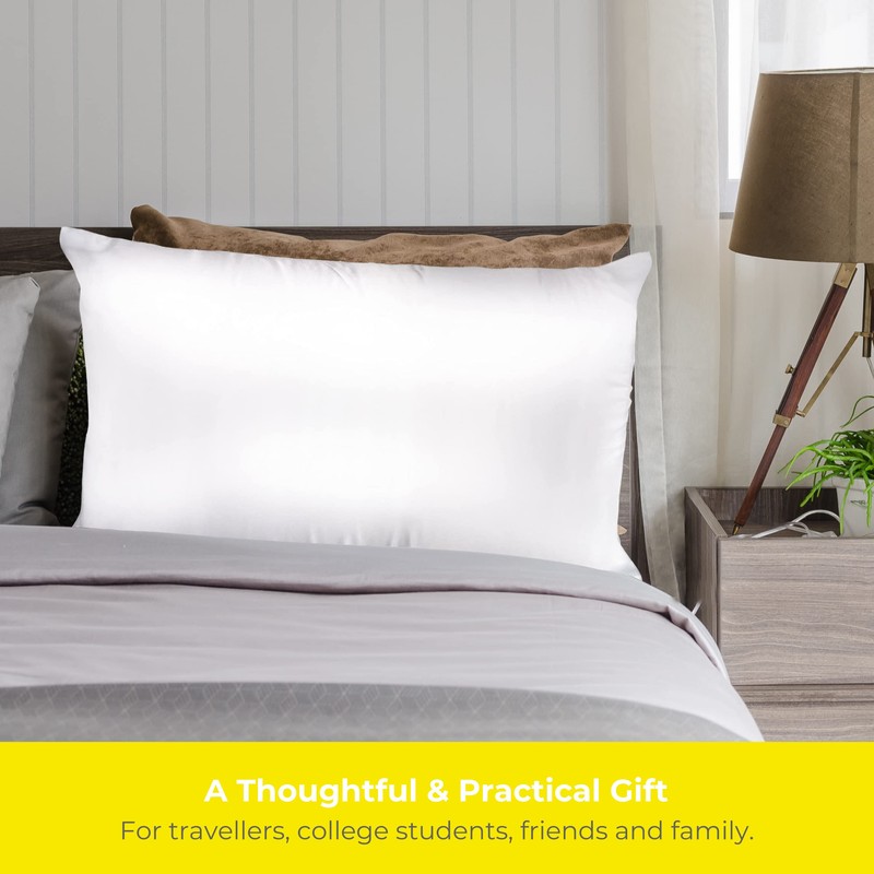 Spasilk Satin Pillowcase, Charmeuse Satin Pillowcase, Hypoallergenic Pillowcase, Queen Size-