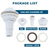 Hicello Above Ground Pool Complete Return Jet Fitting with Gasket