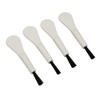 20pcs White Handle Black Hair Sound Aid Cleaning Brush Professional