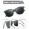 Myiaur Women's Polarized Sunglasses with Mirrored Lens & UV400 Protection