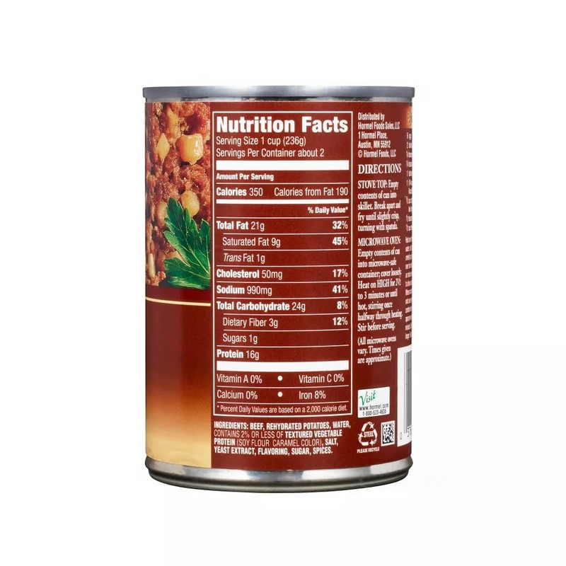 Hormel Mary's Kitchen Roast Beef Hash, 15 ounce, 6 Count