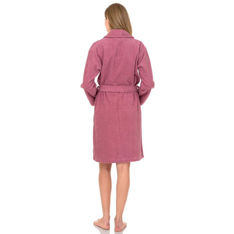 TowelSelections Women’s Robe, 100% Cotton Short Terry Shawl Bathrobe X-Large