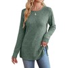 Long Sweaters for Women Crew Neck Shirts Casual Tops for
