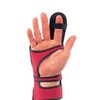 ABS Finger Support Right Hand Bowling Wrist Tie Gloves (S,