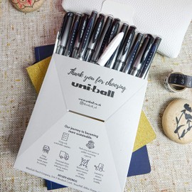 uni-ball UM-153S Gel Impact Rollerball Pens. Premium Broad 1.0mm Ballpoint Tip for Super Smooth Writing, and Note Taking. Fade & Water Resistant Uni Super Ink. 12 Black + 1 x Exclusive Signo Gel Stick