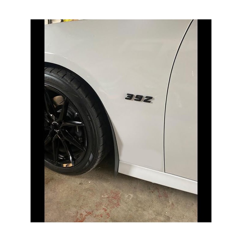 Yoaoo 2x Black 392 Emblem Badge Alloy Decal 3d Logo