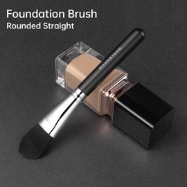 Brush Master Foundation Brush for Liquid, Flat Foundation Makeup Brush for Liquid Cream Foundation Powder Buffing Blending Vegan Premium Face Cosmetic Makeup Tool