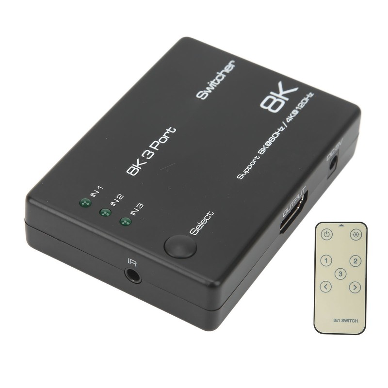 4K 120Hz 8K 60Hz 3 In 1 Out Ultra HD