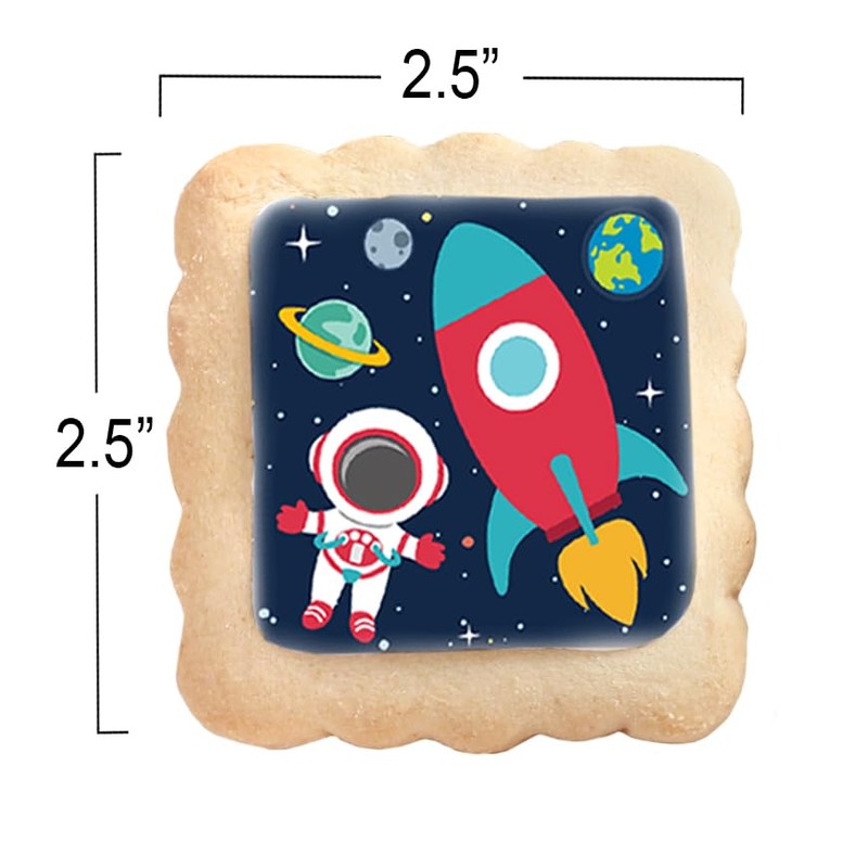 Space Themed Cookies Individually Wrapped Bulk | Outer Space Astronaut