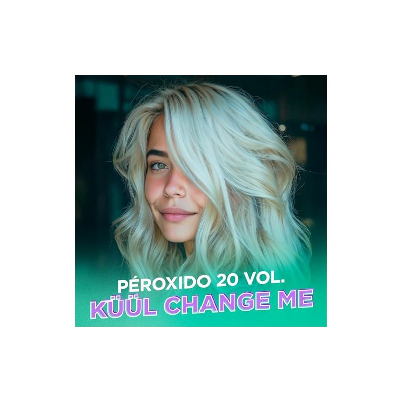 KÜÜL Change Me Peróxido Crema 20Vol Aclara Cabello, Elimina Pigmentos