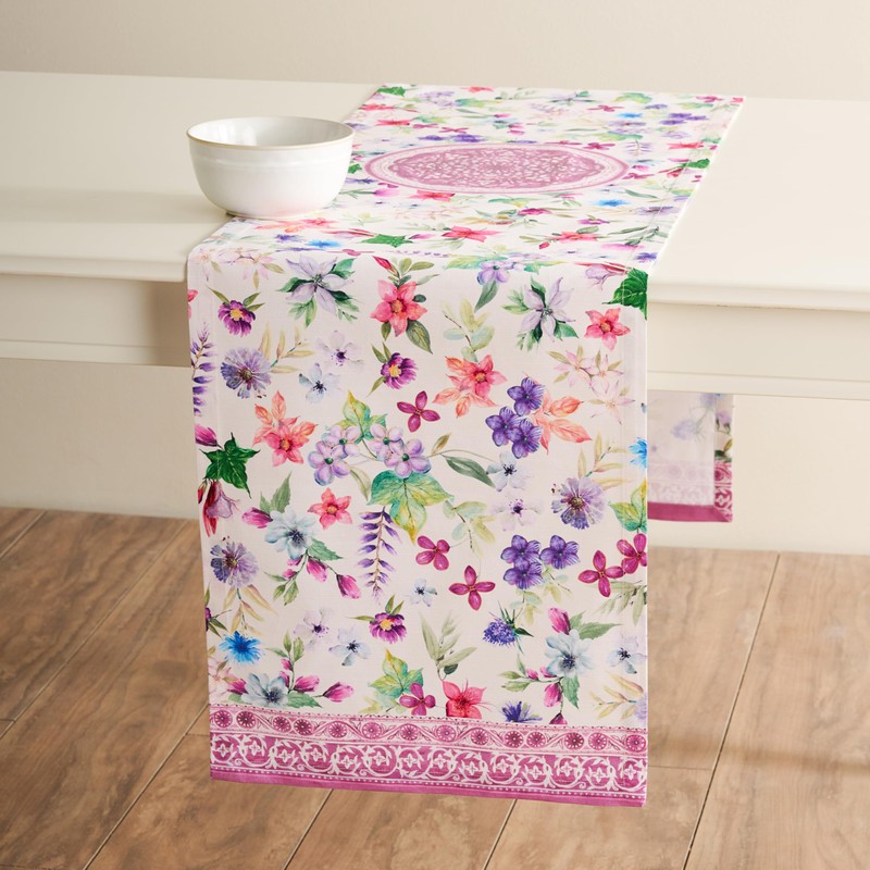 Maison d' Hermine Tablerunner 100% Cotton Table Runner Decorative Washable