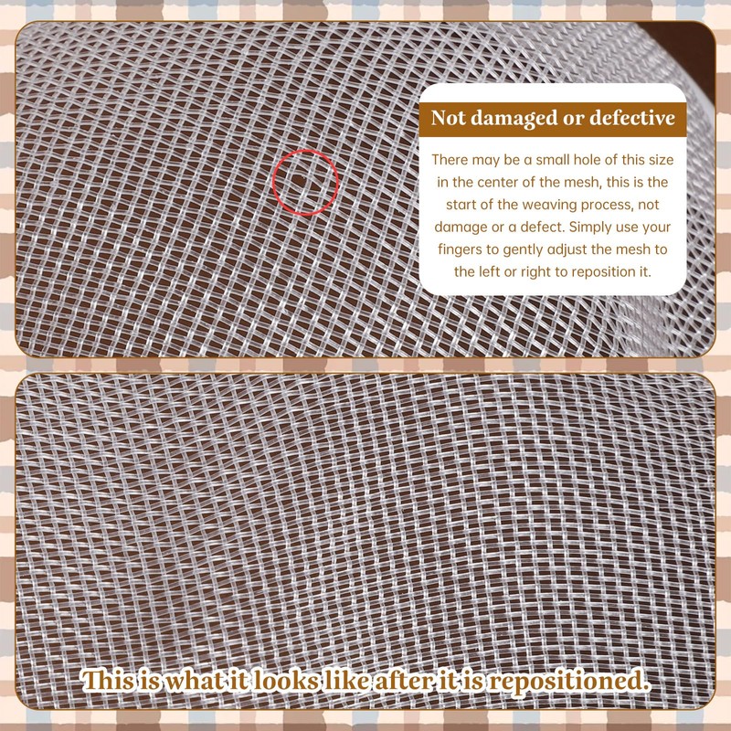 2 Pcs Kitchen Double-Ear Fine Mesh Strainers with Handle Plastic