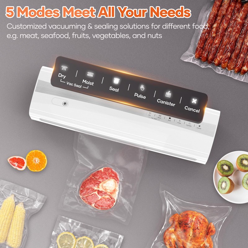 Powerful Vacuum Sealer Machine,Precision Vacuum Sealer Machine With Bag Cutter,Compact
