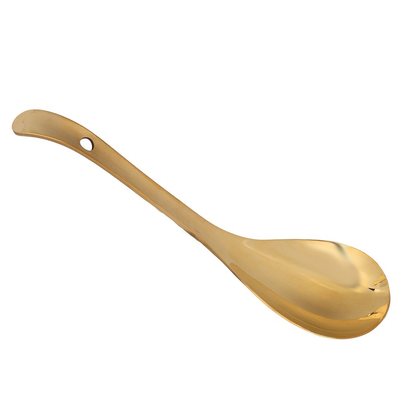 Serving Spoon Glossy Thickened Brass Gold Serving Spoons Soup Spoons