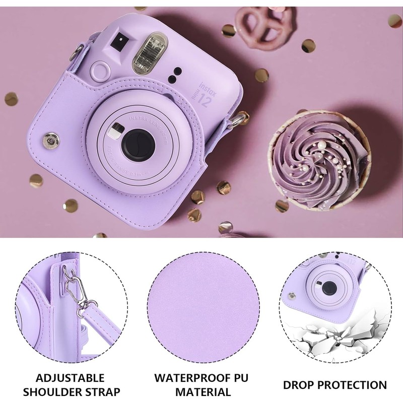 Instant Mini 12 Case Purple, Fuji Instax Mini 12 Camera