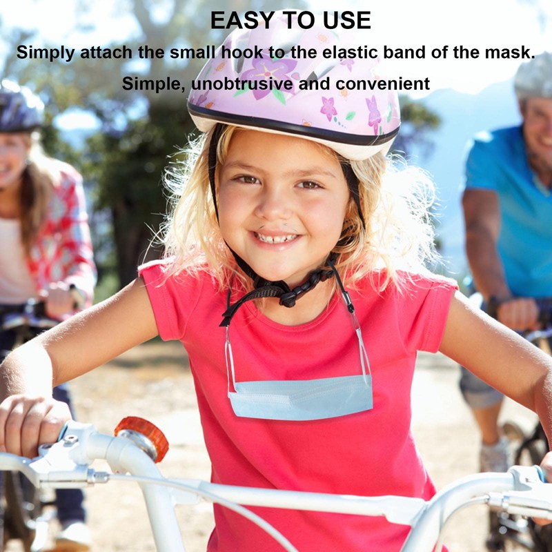 AWAVM10 Adjustable Colorful Buckle Elastic Mask Lanyards, Double Hook Anti
