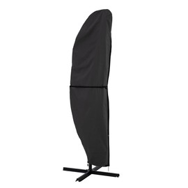 Pure Garden Offset Outdoor Umbrella Cover - Heavy-Duty Waterproof Protection for Banana Frame Umbrellas Up to 11.5 Ft Round or 7.5 Ft Square (Gray)