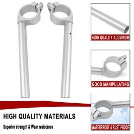 Aluminum Fork Clip ons Handle Bars Motorcycle Handlebars Clip On Replacement for Yamaha YZF R6 2017-2024