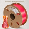 DURAMIC 3D Shiny Silk PLA Filament 1.75mm Gold Red, Shiny